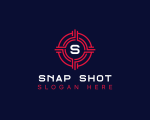 Crosshair Target Shooting logo design