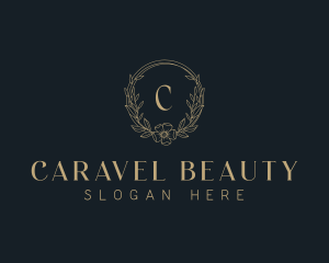 Floral Wreath Events Place logo design