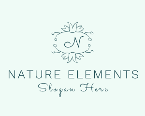 Natural Floral Tulip  logo design