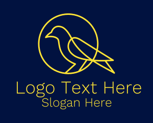 Minimalist Yellow Canary Logo