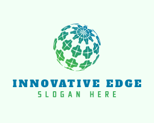 3D Globe Innovation logo design