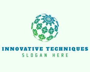 3D Globe Innovation logo design