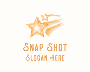 Shooting Star Watercolor logo design