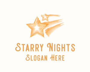 Shooting Star Watercolor logo