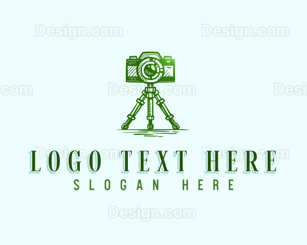 Camera Photography Tripod Logo