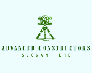 Camera Photography Tripod logo design