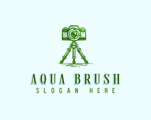 Camera Photography Tripod logo design