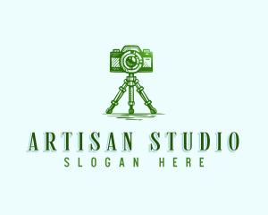 Camera Photography Tripod logo design