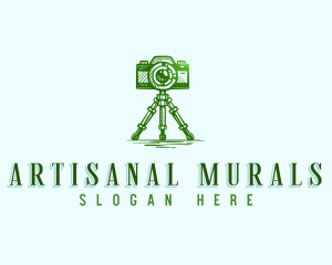 Camera Photography Tripod logo design