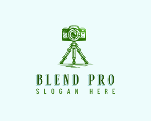 Camera Photography Tripod logo design