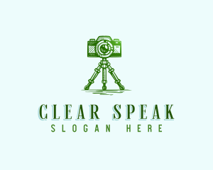 Camera Photography Tripod logo design