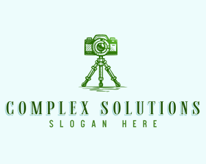 Camera Photography Tripod logo design