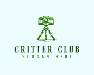 Camera Photography Tripod logo design