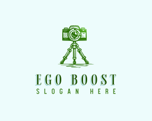 Camera Photography Tripod logo design