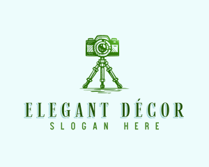 Camera Photography Tripod logo design