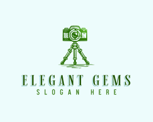 Camera Photography Tripod logo design