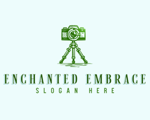 Camera Photography Tripod logo design