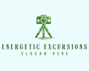 Camera Photography Tripod logo design