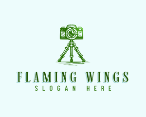 Camera Photography Tripod logo design