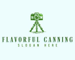 Camera Photography Tripod logo design