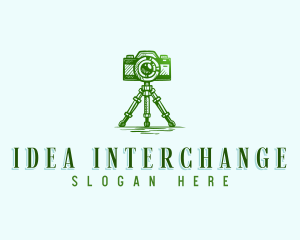 Camera Photography Tripod logo design