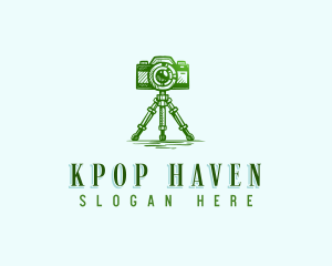 Camera Photography Tripod logo design