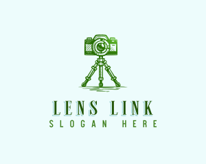 Camera Photography Tripod logo design