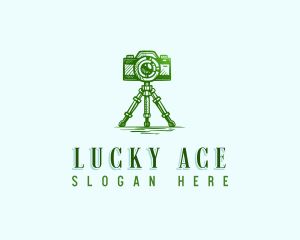 Camera Photography Tripod logo design