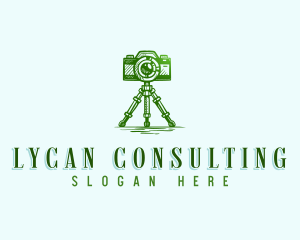 Camera Photography Tripod logo design