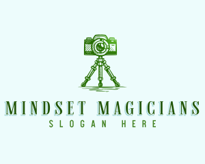 Camera Photography Tripod logo design