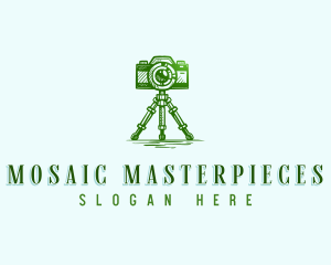 Camera Photography Tripod logo design