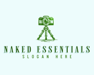 Camera Photography Tripod logo design