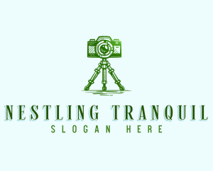 Camera Photography Tripod logo design