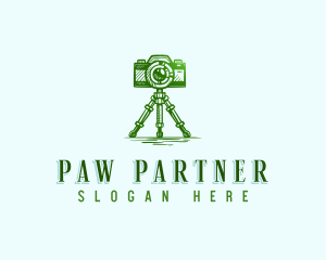 Camera Photography Tripod logo design