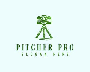 Camera Photography Tripod logo design