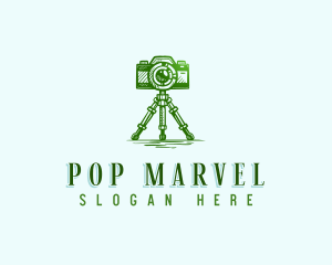 Camera Photography Tripod logo design