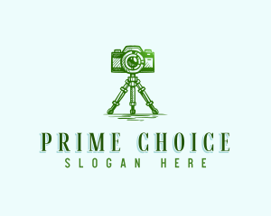 Camera Photography Tripod logo design