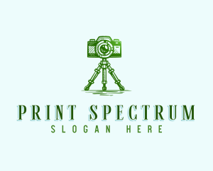 Camera Photography Tripod logo design