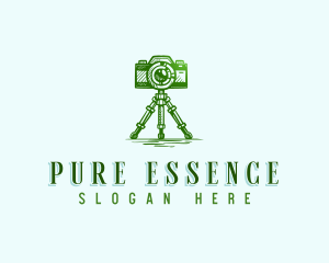 Camera Photography Tripod logo design