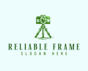 Camera Photography Tripod logo design