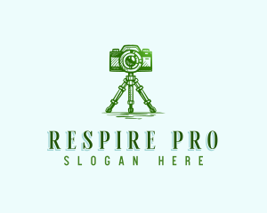 Camera Photography Tripod logo design