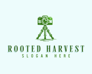 Camera Photography Tripod logo design