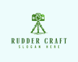 Camera Photography Tripod logo design