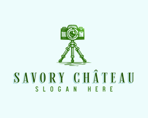 Camera Photography Tripod logo design