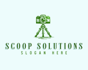 Camera Photography Tripod logo design