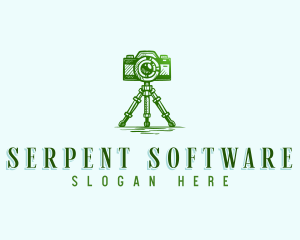 Camera Photography Tripod logo design