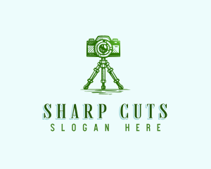 Camera Photography Tripod logo design