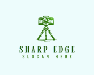 Camera Photography Tripod logo design