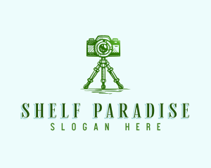 Camera Photography Tripod logo design