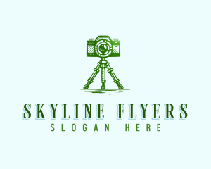 Camera Photography Tripod logo design